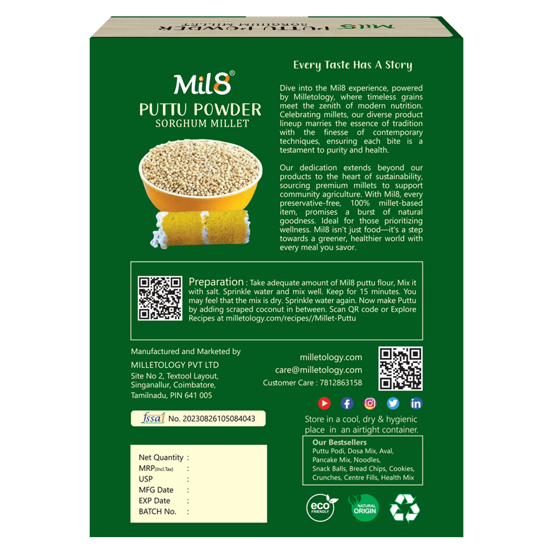 Sorghum Millet Puttu Powder Sorghum Millet Puttu Powderor Savory Meals (450g) 2