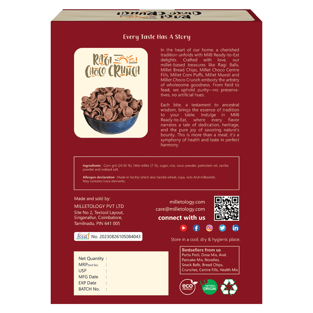 Ragi Choco Crunch Bites Crispy Ragi Bitesoated in Decadent Chocolate (100g) 2