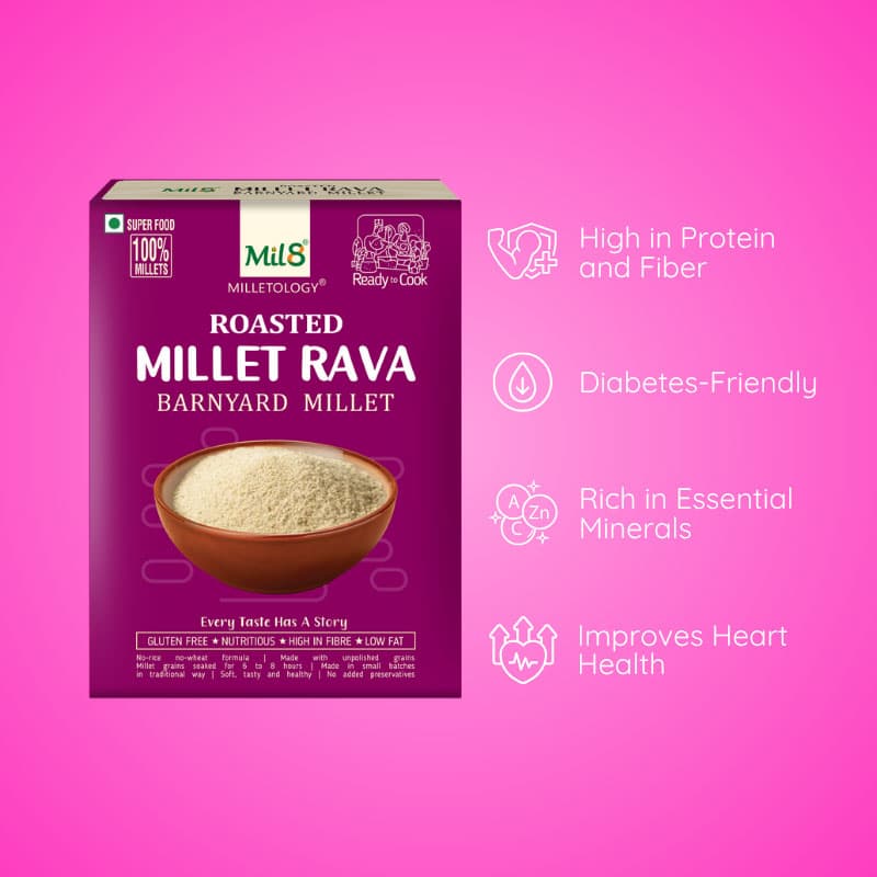 Barnyard Millet Rava Nutritious and Delicious Barnyard Millet Rava Boost Diet (400g)