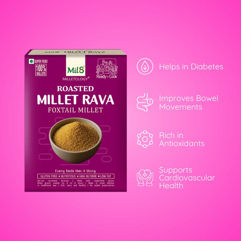 Foxtail Millet Rava Flavorful and Nutritious Foxtail Millet Ravaor Cooking (400g)