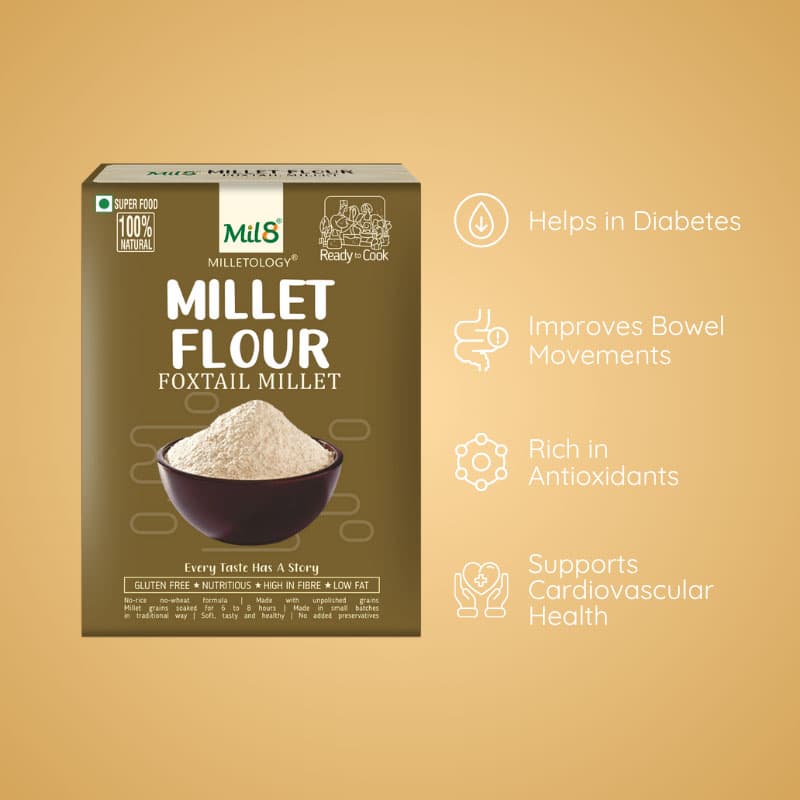 Foxtail Millet Flour Enrich Your Meals with Nutrient-Dense Foxtail Millet Flour (450g)