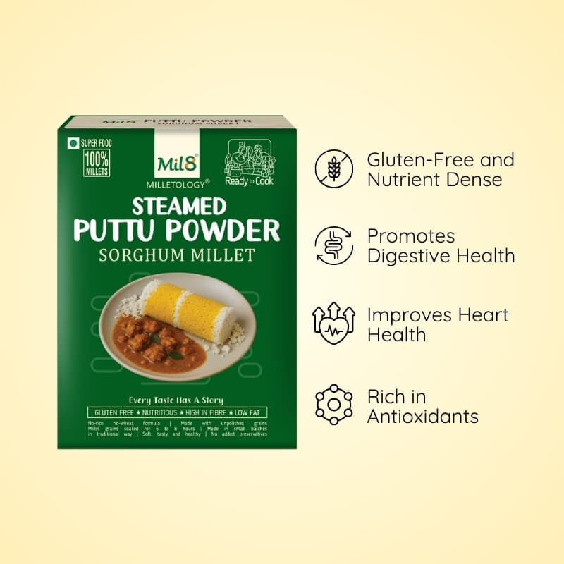 Sorghum Millet Puttu Powder Sorghum Millet Puttu Powderor Savory Meals (450g)