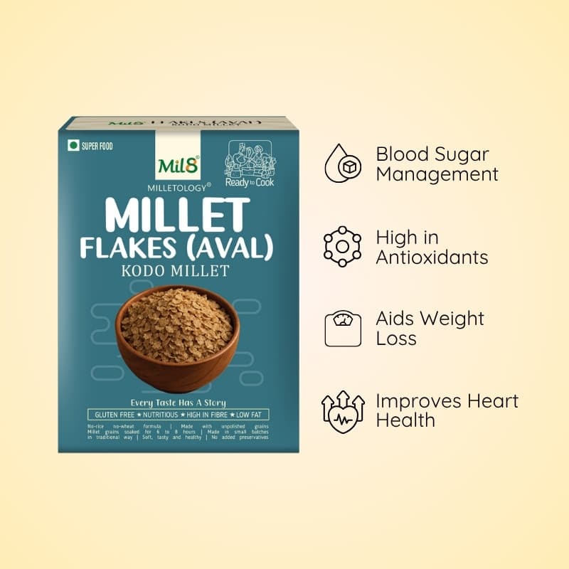 Millet Flakes (Aval) - Kodo Millet | Varagu