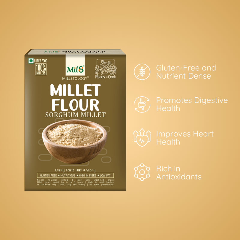 Ragi Flour + Cholam Flour Kambu Flour Free