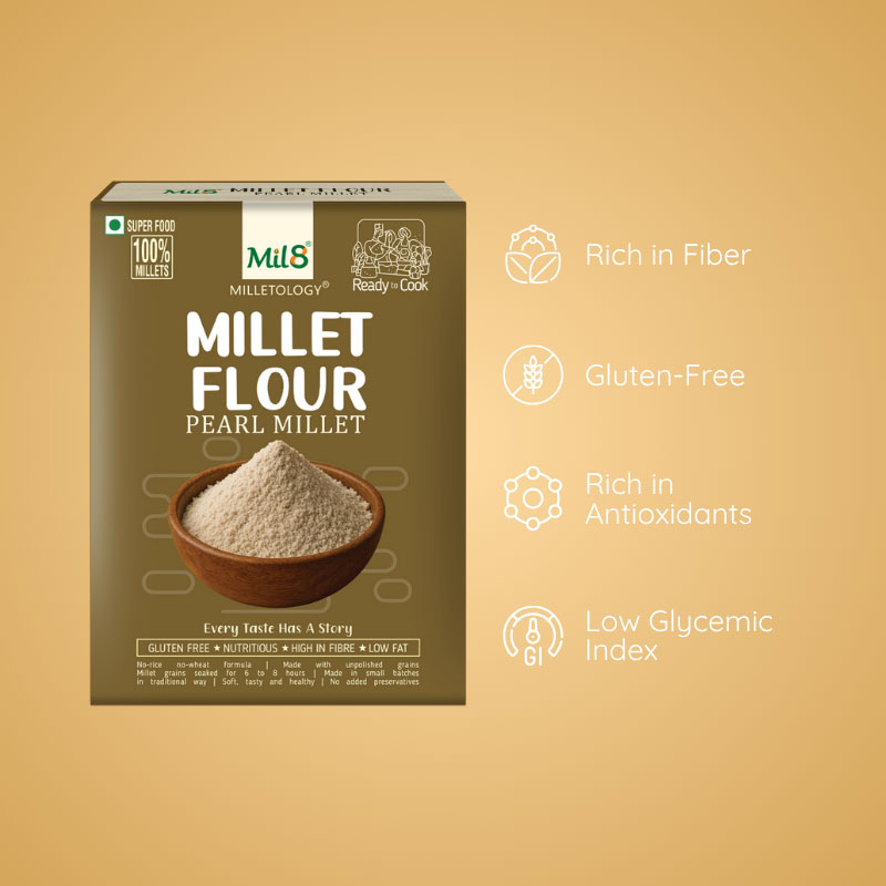 Ragi Flour + Cholam Flour Kambu Flour Free
